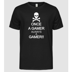 Pólómánia Once a gamer, always a gamer - Férfi Alap póló