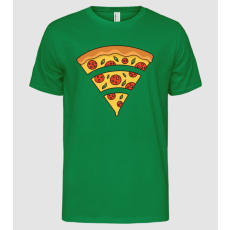 Pólómánia Pizza Szelet Wifi - Férfi Alap póló