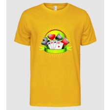 Pólómánia Póker Party - Férfi Alap póló férfi póló