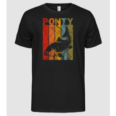 Pólómánia Ponty Retro washed Pecás póló - Férfi Alap póló