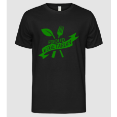 Pólómánia Proud Vegetarian - Férfi Alap póló