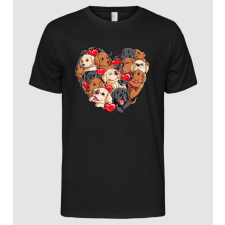 Pólómánia Puppy Heart - Férfi Alap póló férfi póló