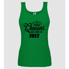 Pólómánia Queens are born in - July - Női Top