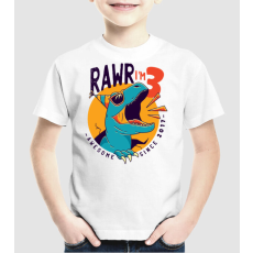 Pólómánia Rawr i'm 3 - awesome since 2017 - Uniszex Gyerek Póló