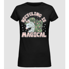 Pólómánia Recycling is magical - Női Alap póló női póló