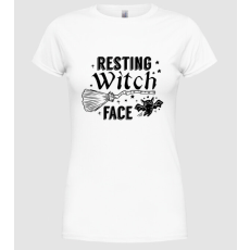Pólómánia Resting Witch face - Női Kerek nyakú Póló