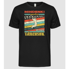 Pólómánia Retro mindenki egyenlő táncos   - Férfi Alap póló