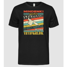 Pólómánia Retro mindenki egyenlő tetováló   - Férfi Alap póló
