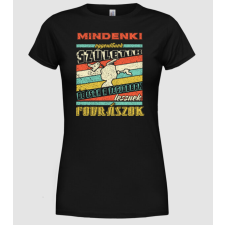 Pólómánia RETRO mindenki egyenlőnek születik FODRÁSZ - Női Kerek nyakú Póló női póló