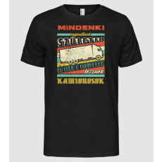 Pólómánia RETRO mindenki egyenlőnek születik KAMIONOS - Férfi Alap póló