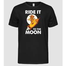 Pólómánia Ride it to the moon Bitcoin - Férfi Alap póló férfi póló