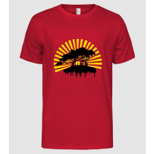 Pólómánia rising sun - Férfi Alap póló férfi póló