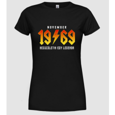 Pólómánia Rock születésnap 1969 November - Női Kerek nyakú Póló