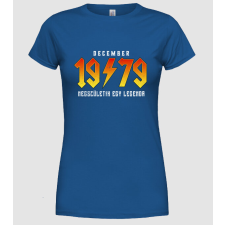 Pólómánia Rock születésnap 1979 December - Női Kerek nyakú Póló női póló