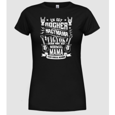 Pólómánia Rocker nagymama - Női Kerek nyakú Póló