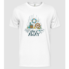 Pólómánia Sail it away - Férfi Alap póló férfi póló