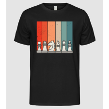 Pólómánia Sakk Retro - Férfi Alap póló férfi póló