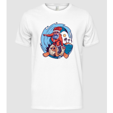 Pólómánia Santa Surf - Férfi Alap póló férfi póló