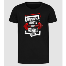 Pólómánia Senki nem mondta, hogy könnyű lesz - Férfi Prémium Slim-Fit Póló férfi póló