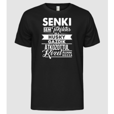 Pólómánia Senki sem tökéletes Husky - Férfi Alap póló férfi póló