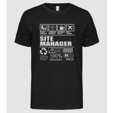 Pólómánia Site manager - Férfi Alap póló férfi póló