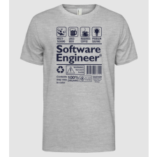 Pólómánia Software Engineer - Férfi Alap póló férfi póló