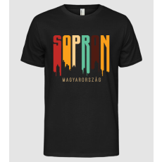 Pólómánia Sopron város sziluett  - Férfi Alap póló