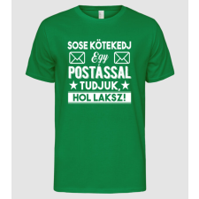 Pólómánia Sose kötekedj egy postással - Férfi Alap póló férfi póló