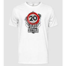Pólómánia Speedlimit 20 éves fehérre - Férfi Alap póló