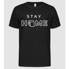 Pólómánia Stay home Wc papír - Férfi Alap póló