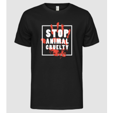 Pólómánia Stop animal cruelty - Férfi Alap póló