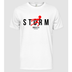 Pólómánia Storm Area 51 Jordan white - Férfi Alap póló