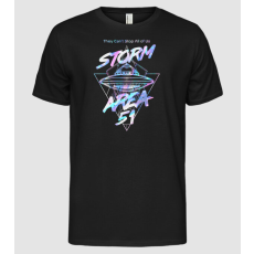 Pólómánia storm area 51 ufo holo - Férfi Alap póló