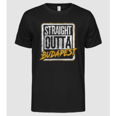 Pólómánia Straight Outta Budapest - Férfi Alap póló