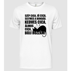 Pólómánia szép cica, jó cica fekete - Férfi Alap póló