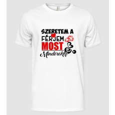 Pólómánia Szeretem a férjem - Férfi Alap póló