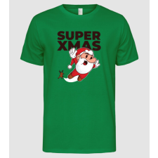 Pólómánia Szuper Mikulás karácsonyi póló - Férfi Alap póló férfi póló