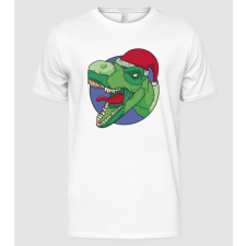 Pólómánia T-rex Santa - Férfi Alap póló férfi póló