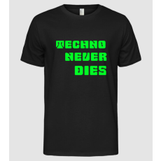 Pólómánia Techno Never Dies - Férfi Alap póló