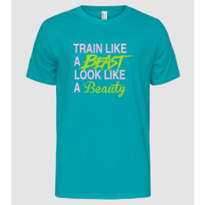 Pólómánia train like a beast_1460 - Férfi Alap póló