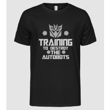 Pólómánia Training to destroy the autobots - Férfi Alap póló férfi póló