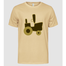 Pólómánia traktor_red - Férfi Alap póló