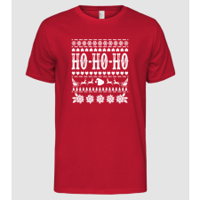 Pólómánia Ugly sweater hohoho - Férfi Alap póló férfi póló