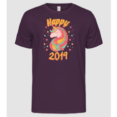 Pólómánia unicorn newyear 2019 - Férfi Alap póló