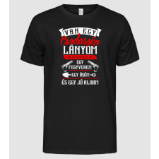 Pólómánia Van egy csodaszép lányom new - Férfi Alap póló férfi póló