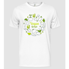 Pólómánia vegan_lifestyle - Férfi Alap póló