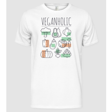 Pólómánia Veganholic - Férfi Alap póló