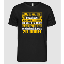 Pólómánia Villanyszerelési óradíjak - Férfi Alap póló férfi póló