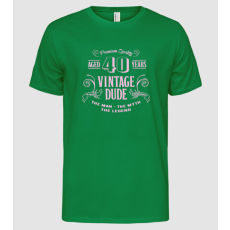 Pólómánia Vintage Dude - 40 - Férfi Alap póló