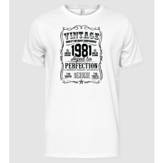 Pólómánia Vintage perfection blck 1981 - Férfi Alap póló
